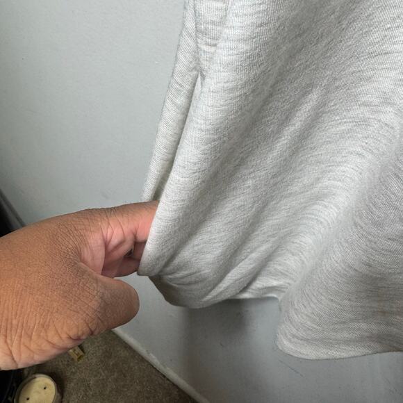 Anthropologie Dolan‎ T-Shirt Gray Open Front Cardigan Wrap Size L Cozy Coastal - Picture 3 of 8